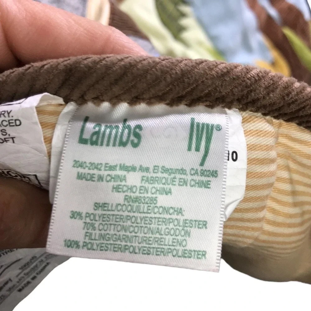 Lambs & Ivy Safari Crib Blanket Baby Jungle‎ Animal Sports Tan Nursery Bedding